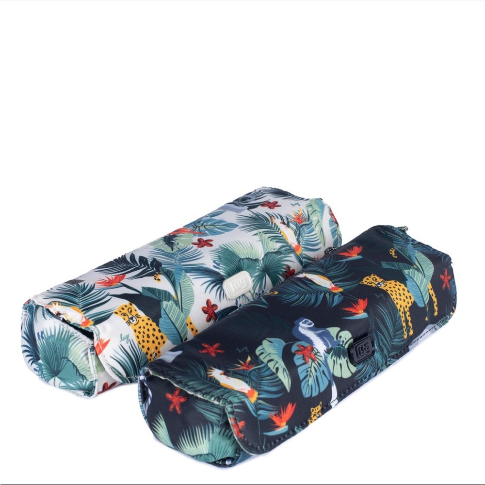 NWT Lug 2-Pack Choo Choo Pill Organizers in Wildlife Black & Wildlife Cream 💊 - Picture 5 of 9